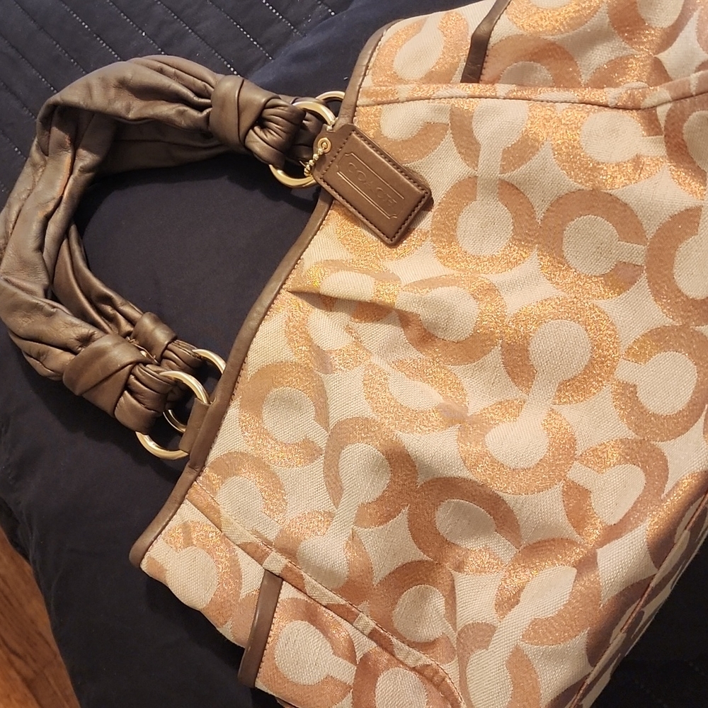 Coach Rose Gold Handbag
